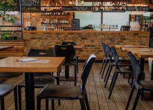 Deck bar & tables